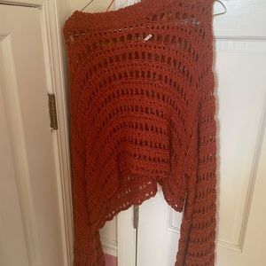 Super cute free people sweater with bell bottom sleeves!